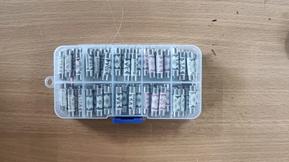 Multiple Fuses Arranged – Showing Bulk Quantity