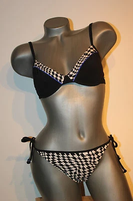 Triumph Bügel Bikini "Sloggi Swim Black Pepita CTOW " Gr. 38 B Tanga 38 schwarz - Bild 1 von 4