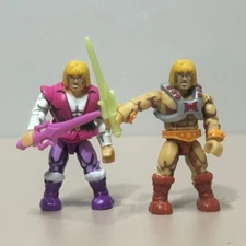 2PCS Mega Construx Masters of the Universe Grayskull Prince Adam & He Man SDCC 