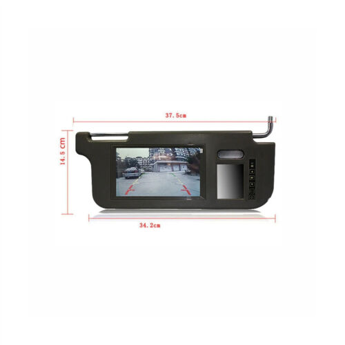7Inch Car Left Right Sun Visor Rear View Mirror Screen Monitor 2 Channel Video - Picture 9 of 16