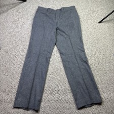 VTG Pendleton Pants Men's 36x32 Gray Virgin Wool Tweed USA Made Talon Zipper