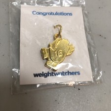 Weight Watchers Congratulations 16 Gold Colored Charm