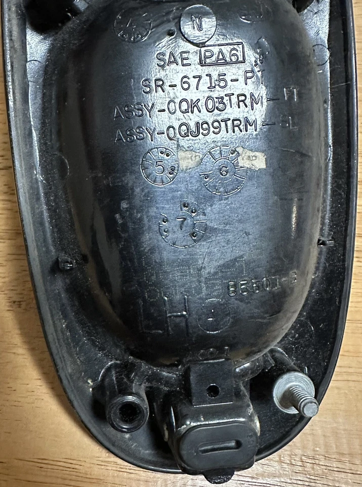 Dodge Caravan 1999 conductor manija de puerta delantera izquierda conjunto exterior púrpura V3G07 Foto 3 de 3