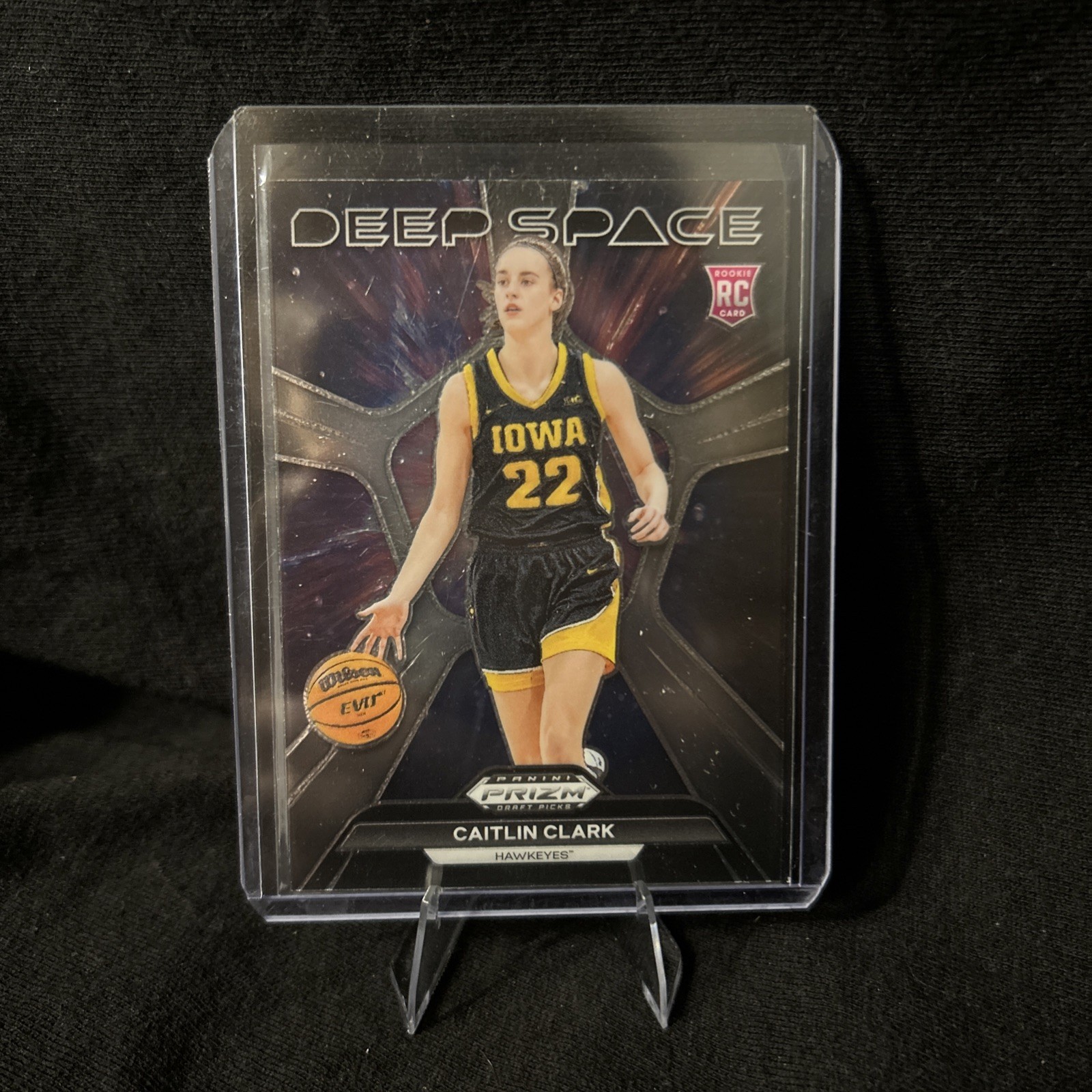 2024 Panini Prizm Draft Picks - Deep Space Caitlin Clark #8 (RC)