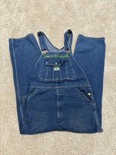 Liberty Men  s Duck Bib Overalls 34 X 32 Denim Utility Workwear