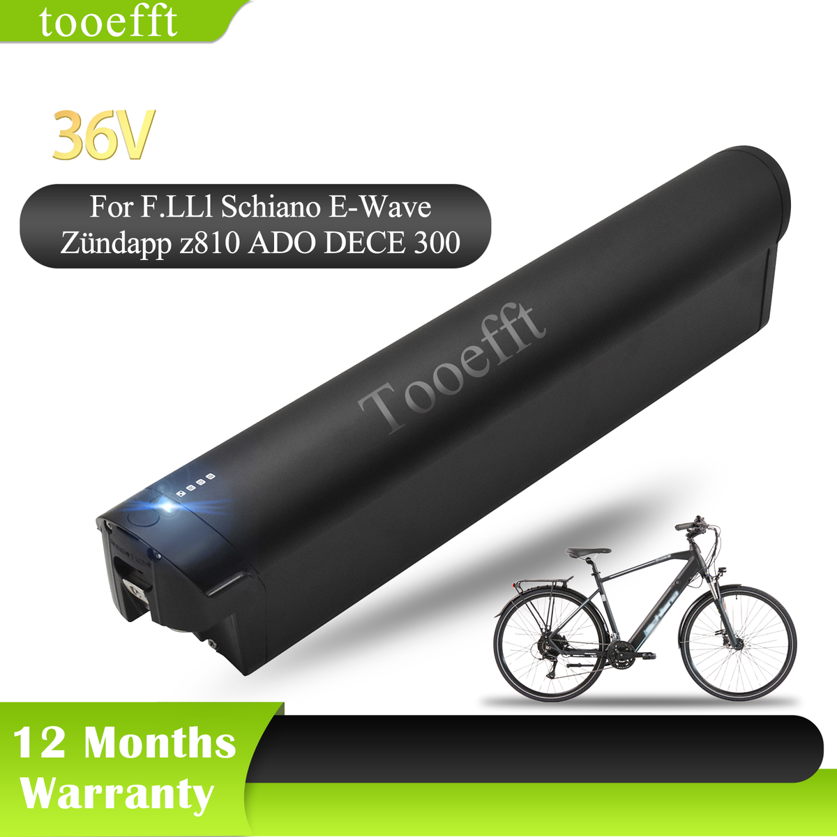 Reention EEL Mini 36V Batteries for Schiano E-Wave Zündapp