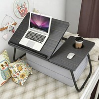 Folding Laptop Table Stand Bed Tray Sofa Lap Breakfast Portable Computer Desk UK