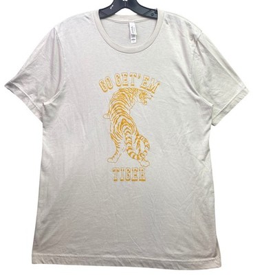 Go Get Em Tiger Shirt Womens Large Spell Out Graphic Athleisure Streetwear