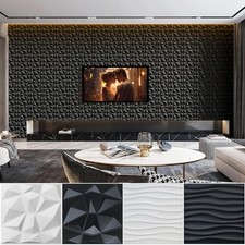 3D Acoustic Wall Panels DIY Diamond Wave Design KTV Game TV Room Wall Panel