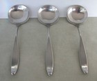 3 vintage Lauffer Design 2 Soup Spoons 18/8 Stainless, 6 ½ " Germany — photo 1
