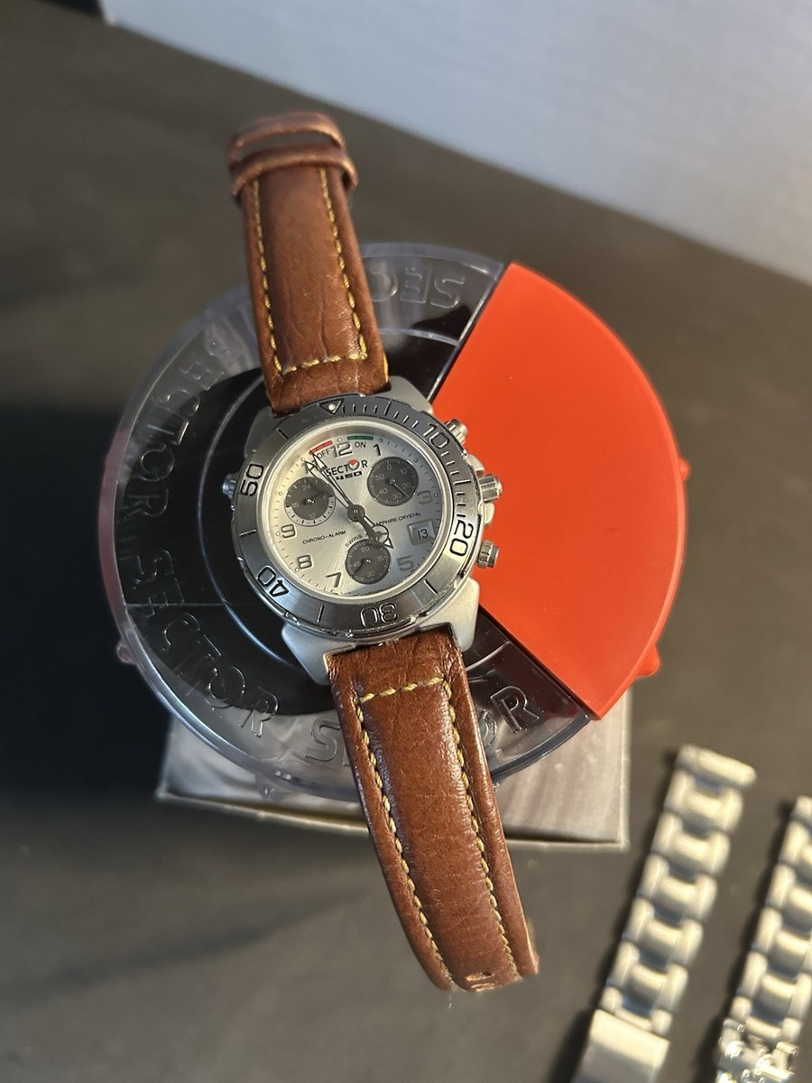 美品 セクター SECTOR 450 swiss made クォーツ メンズ Sector No Limits 450 Chronograph Alarm Swiss Quartz Sapphire 200m