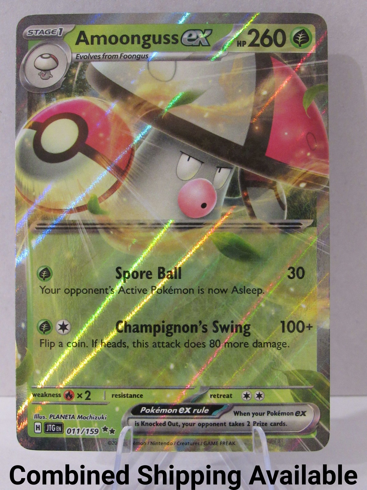 Amoonguss ex 011/159 SV09: Journey Together NM Holo English 13921