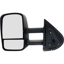 Black Manual Towing Side Mirror Driver Left Lh For 07-13 Silverado Sierra Truck