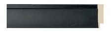 Picture Frame Moulding Wood 18Ft Bundle - Contemporary Black Finish - 1.5" Wid