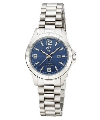 ETT Damen Armbanduhr Gobi Lady ELS-11675-32M Funkuhr Solar Edelstahlarmband 32mm