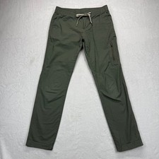 Vuori The Rise The Shine Olive Green Drawstring Ripstop Casual Pants Small