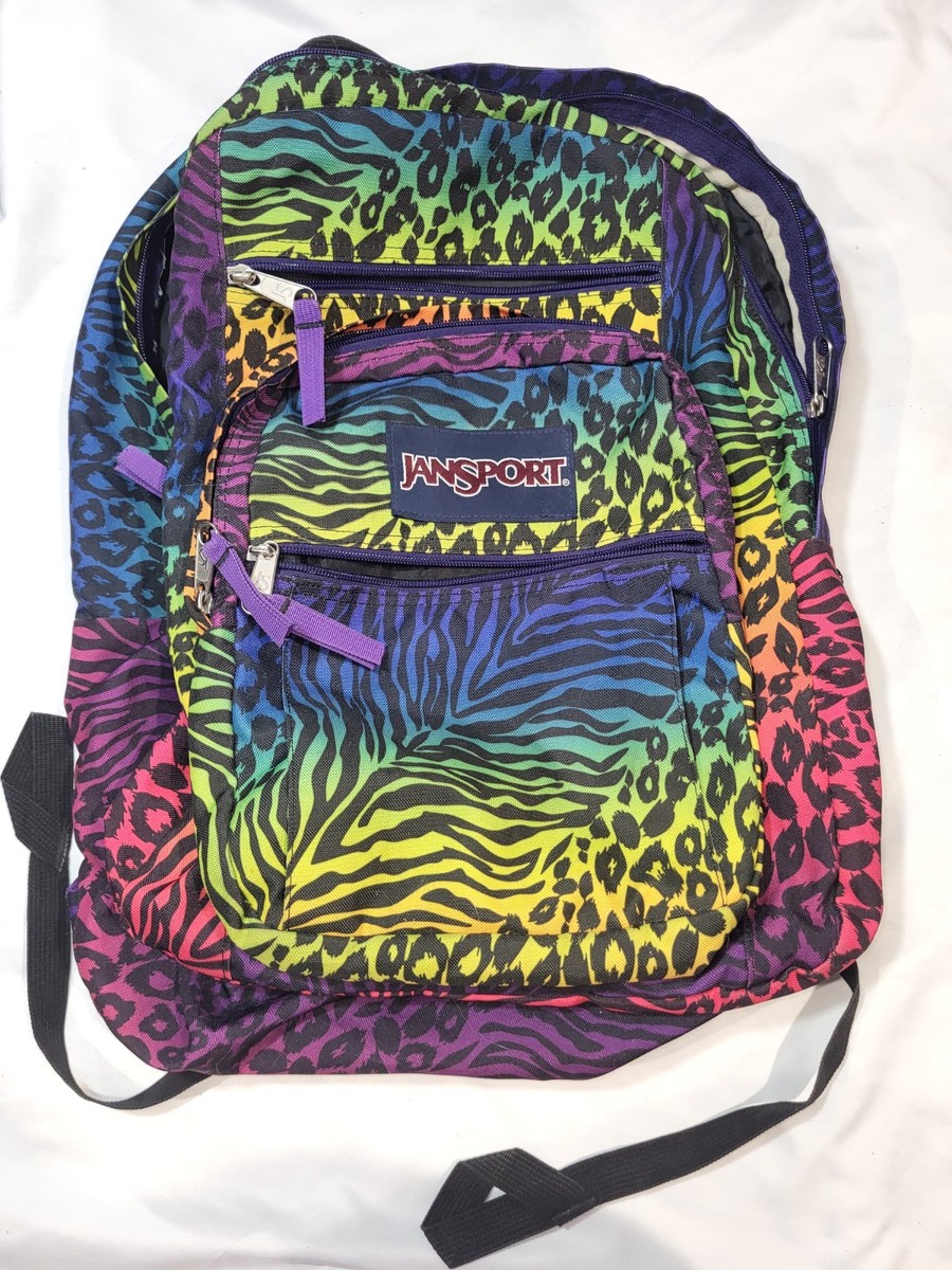 Jansport Rainbow Zebra Leopard Cheetah Animal Print Student