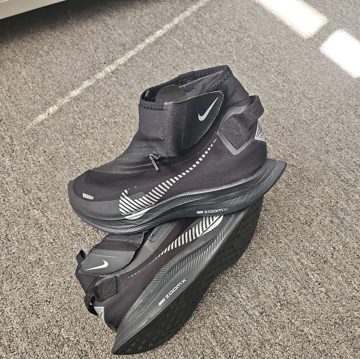 Nike Zoom Pegasus Turbo Shield Black Metallic Silver for Sale