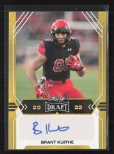2022 Leaf Draft Autographs Gold #BA-BK1 Brant Kuithe AU