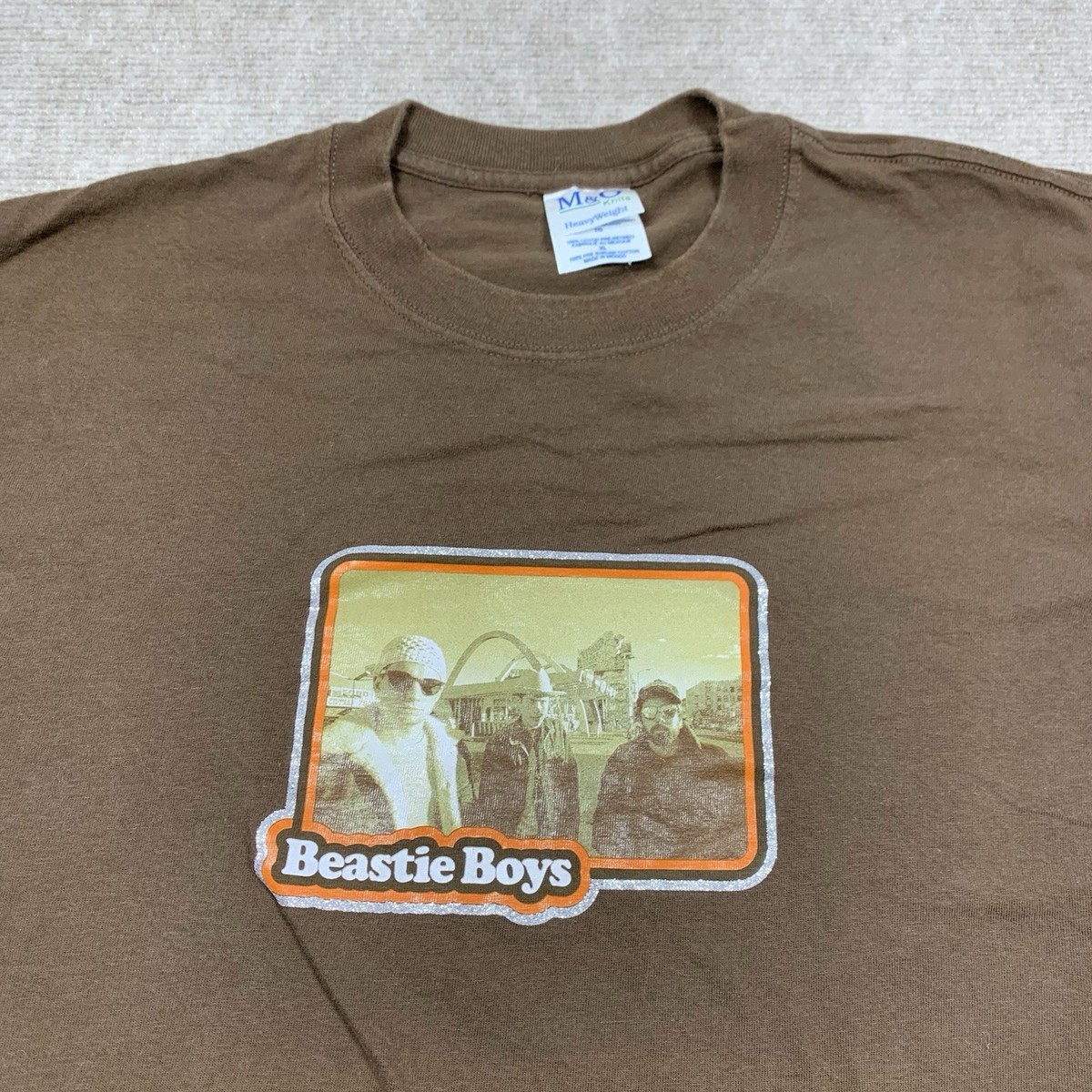 Vintage Beastie Boys T Shirt Mens XL Brown 100% Cotton Sparkle | eBay