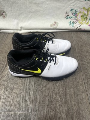 Nike Schuhe Herren Air Rival Golf Sneaker Weiß Leder Schnürschuhe - UK 7