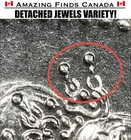 DETACHED JEWELS! 1976 Canada $1 Dollar Coin! DETACHED JEWELS VARIETY!