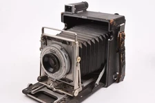 Graflex Crown Graphic 4x5 Press Camera Ilex 5-1/2" F4.5 UNTESTED #DV-RC66324