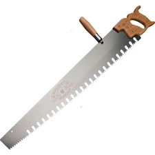 Hand Saw for Wood Cutting 3’ One Man Crosscut Saw with Screw-on Auxiliary Handle