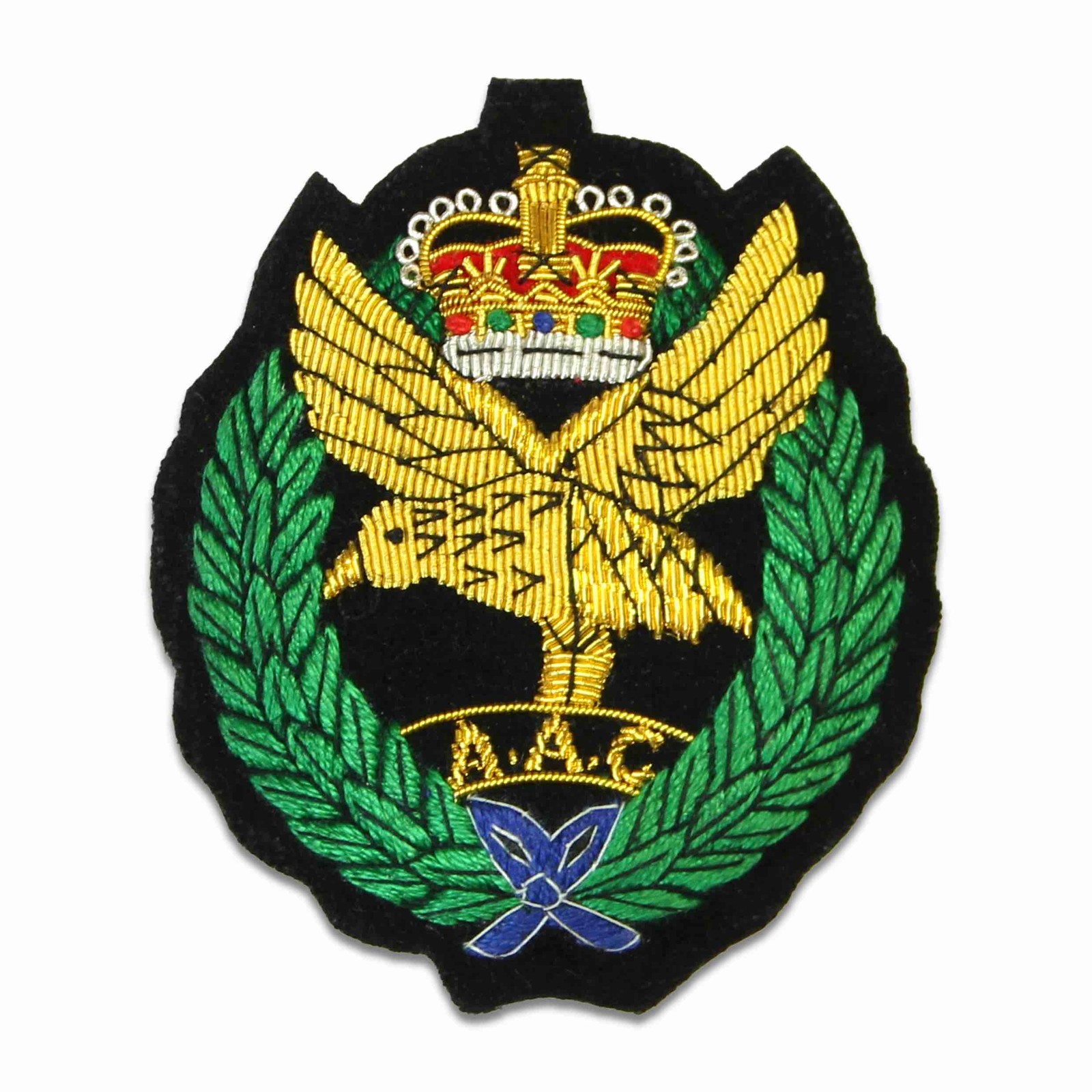 Army Air Corps Blazer Badge (Gold/Green)