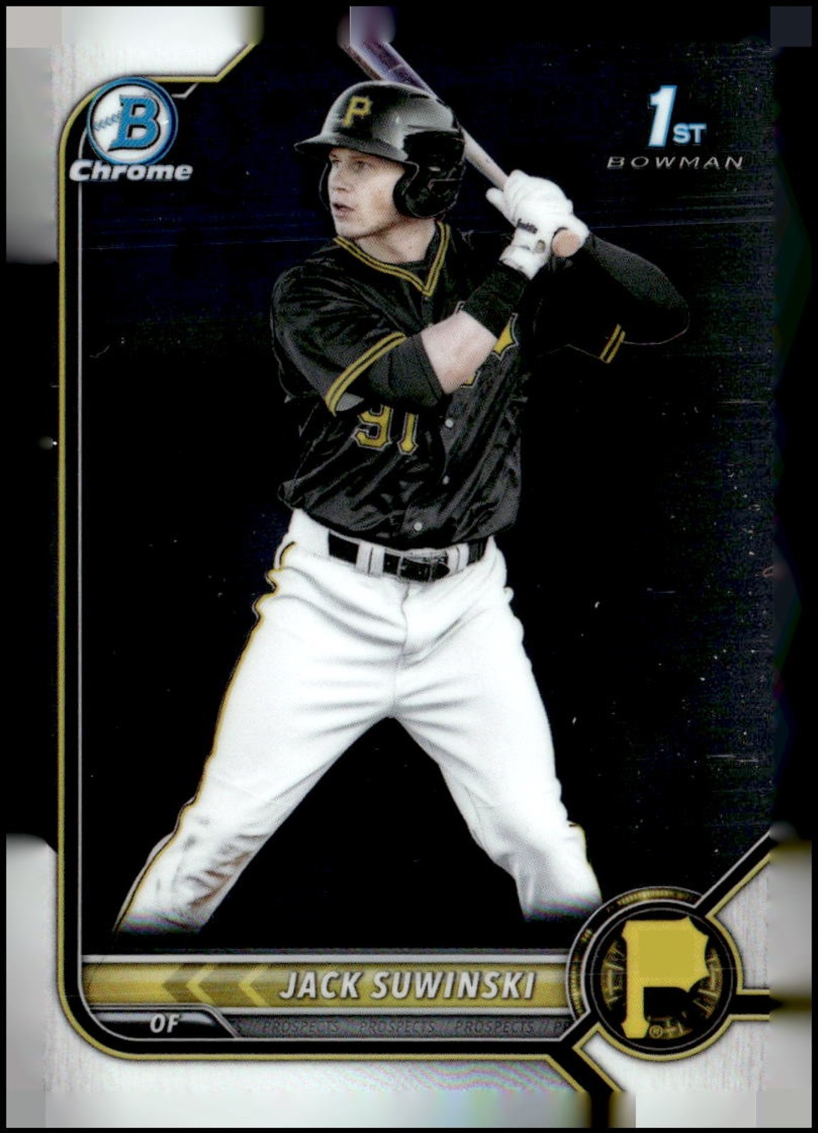 JACK SUWINSKI 2022 BOWMAN CHROME RC 1ST PROSPECT PIRATES HY3
