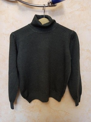 Women Gran Sasso Turtleneck Khaki Wool 32 / XXS /