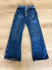 ZARA Women’s Size 2 US / 34 EUR High Rise Blue Straight Leg Button Fly Jeans — photo 1