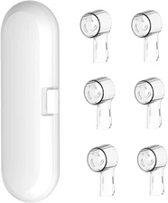 Electric Toothbrush Travel Case for Oral-B Toothbrushes & 6Pcs Reusable Toothbru