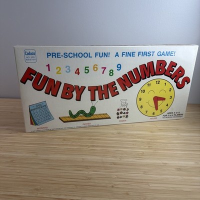 NEW SEALED Children's FUN BY THE NUMBERS, Ginger Bread Cookie Board Game