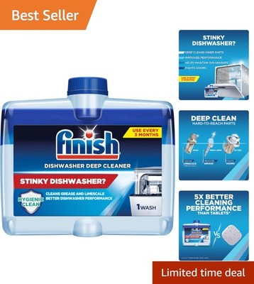 8.45oz Powerful Dishwasher Cleaner   Cleans Limescale & Keeps Fresh for 3