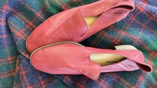 Lucky Brand Emmie Women's Red Suede Leather Ballet Flats Slip-On Size 8M