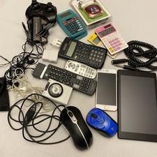 Electronics Junk Drawer Untested As Is Lot iPhone Logitech Ti30x Dell Insignia