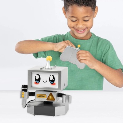 Figura RC LankyBox Lankybot, Radiocomandata, Con 3 Sorprese, Bonkers Toy Co.