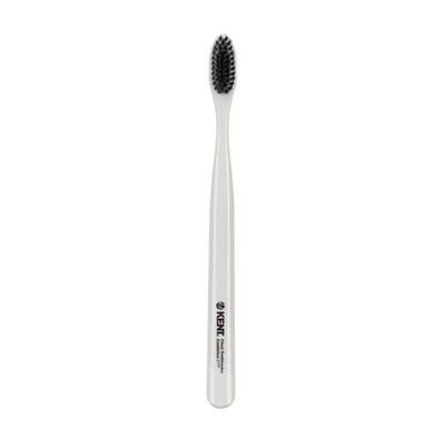 Kent Brushes KB42L Sensitive Gum Toothbrush - White with Super Soft Black Bristl