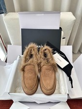 Chanel 25ss new suede and wool loafers