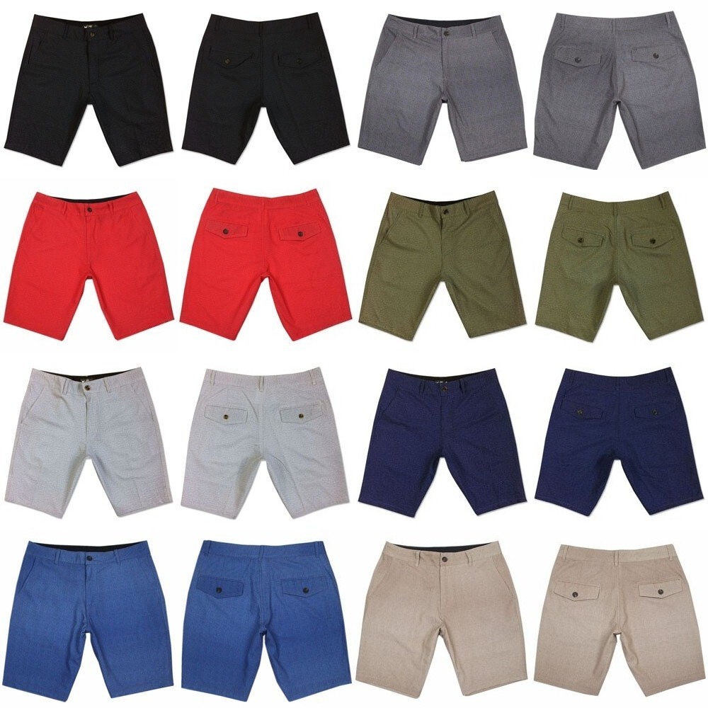 Bermuda Hombre 4 Bolsillos Cortes Playa Surf Pantalon Corto Elastico B07