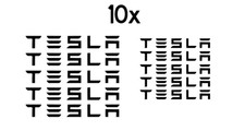 10 x Tesla Brake Caliper Decal High Temp Sticker Decal Vinyl Free Shipping
