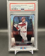 2023 OWMAN MEGA BOX CHROME SHOHEI OHTANI MOJO REFRACTOR #51 PSA 10 GEM MINT