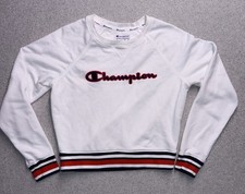 Champion Women's Heritage Cropped Crewneck Sweatshirt White Women s Small