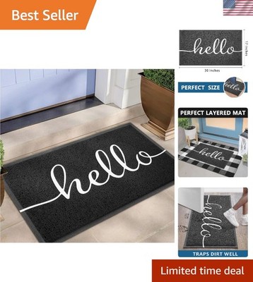 Elegant 30x17.5  Dual-Sided Doormat - Non-Slip, Ultra-Absorbent for High Traffic