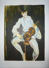 Gabriel Dauchot Original Lithograph Signed Numbered Expressionism Naive Art