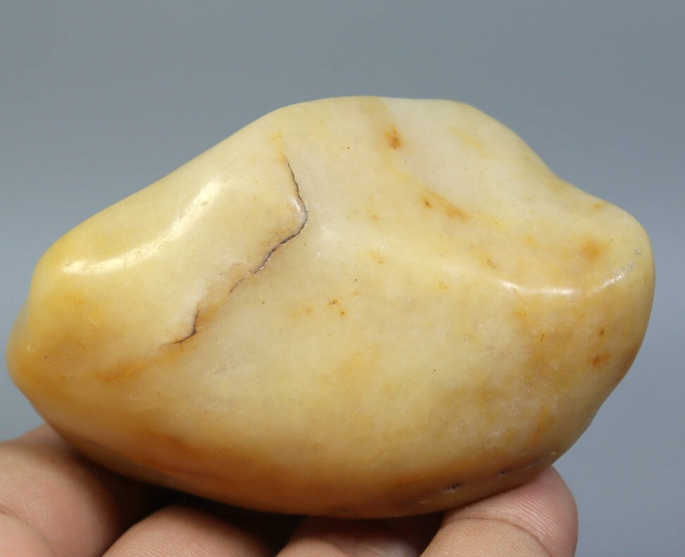185g Natural Gold silk jade Rough Natural Quartz Crystal Jade