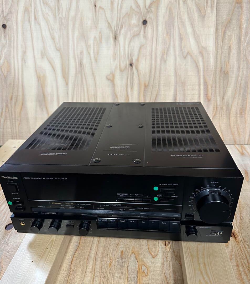 Technics SU-V100D プリメインアンプ オーディオ 音響機材 Technics SU-V100D Integrated Amplifier Confirmed to be