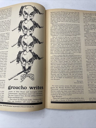 RARE Vintage 1967 Take One Film Magazine Vol. 1 No. 11 Groucho Marx “2001” - Picture 5 of 9