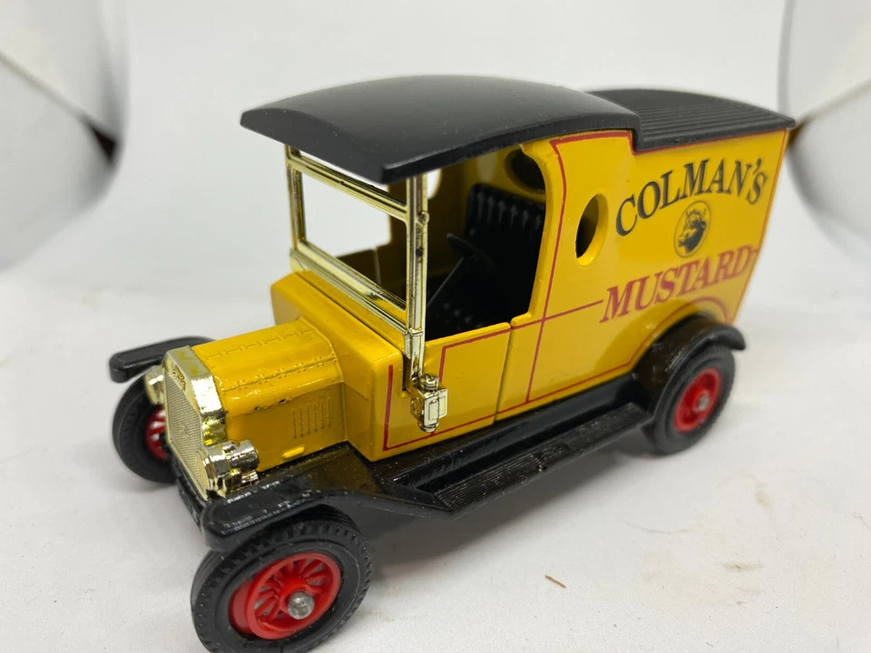 Спичечный коробок 1912 Ford модель T COLMAN'S MUSTARD грузовик Y-12 модели прошлых 1978 - Изображение 4 из 4